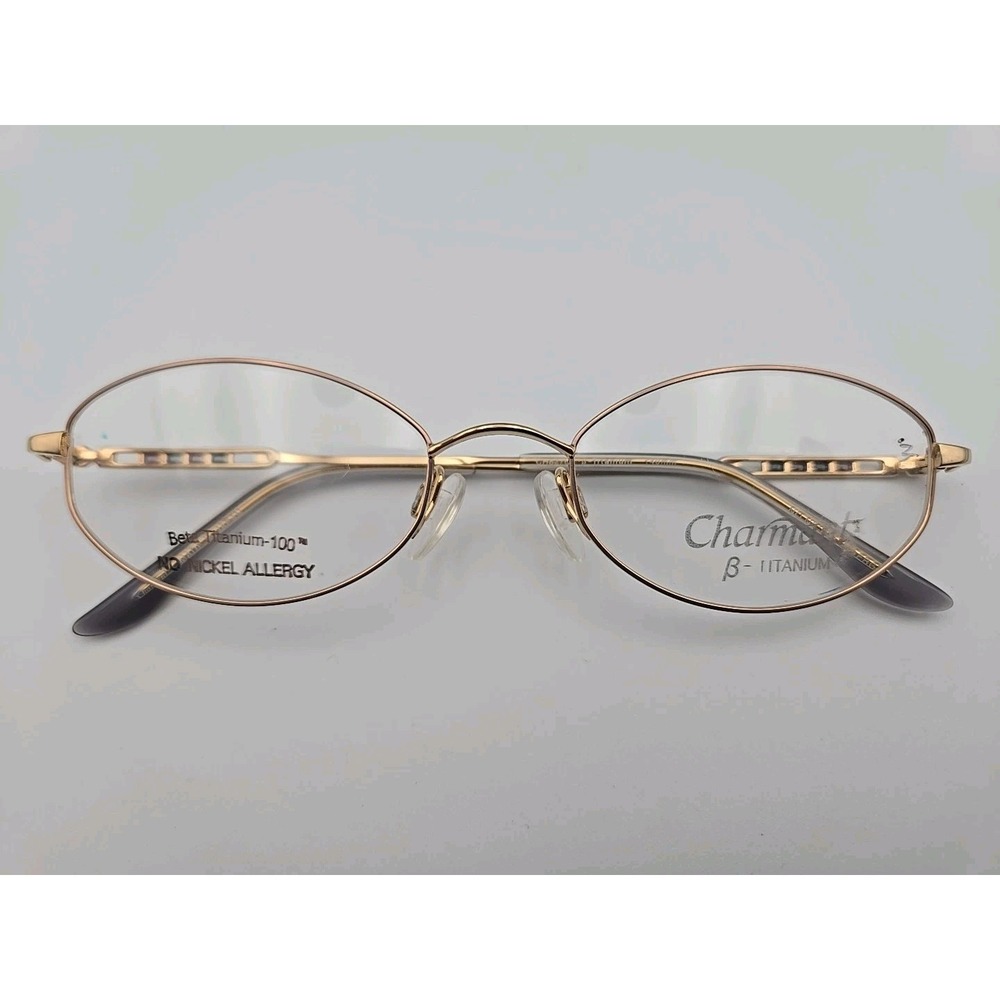 CHARMANT CH8276 LA Gold Purple B Titanium 52-18-140mm Eyeglasses Frames Only‎